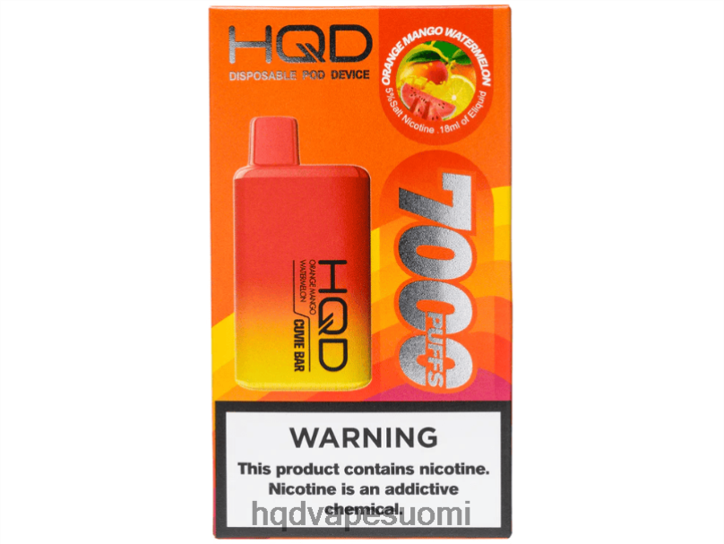 HQD CUVIE BAR kertakäyttöinen appelsiini mango vesimeloni JLT48227 | HQD VAPE FACTORY
