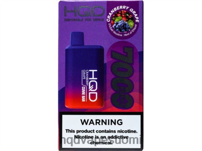 HQD CUVIE BAR kertakäyttöinen karpalo rypäle JLT48161 | HQD VAPE SUOMI
