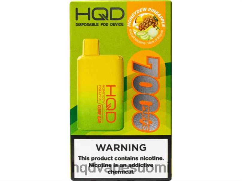 HQD CUVIE BAR kertakäyttöinen mesikaste ananas JLT48176 | HQD VAPE FOR SALE