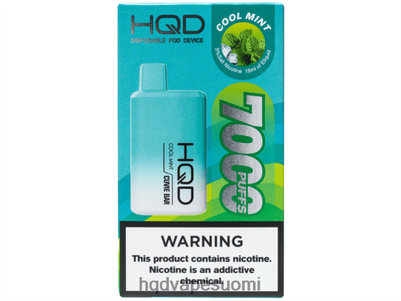 HQD CUVIE BAR kertakäyttöinen viileä minttu JLT48159 | BUY HQD VAPE ONLINE