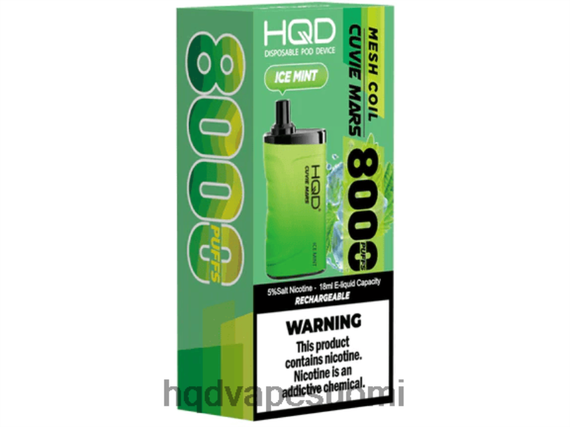 HQD CUVIE MARS kertakäyttöinen jää minttu JLT48201 | HQD VAPE SUOMI