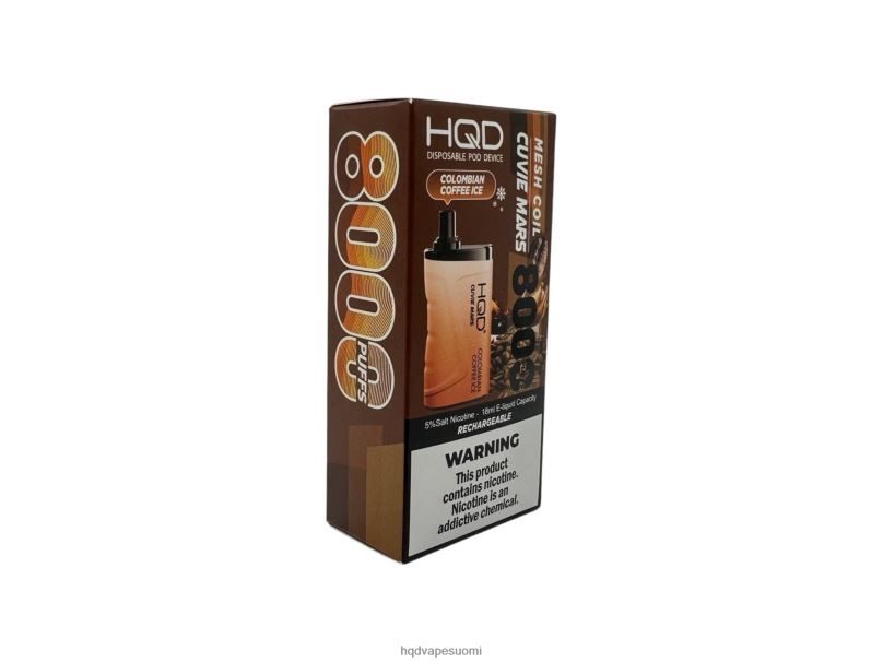 HQD CUVIE MARS kertakäyttöinen kolumbialainen kahvijäätelö JLT48158 | HQD VAPE ONLINE SHOP