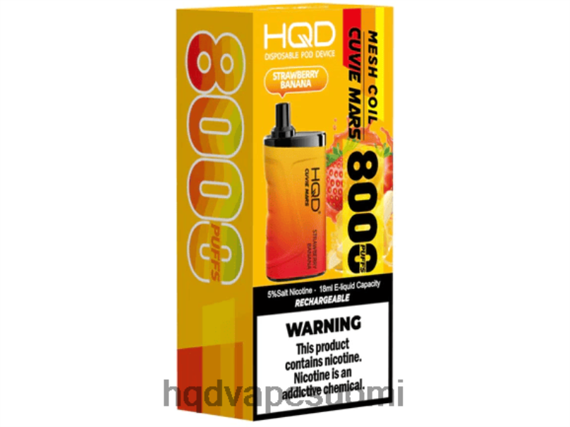 HQD CUVIE MARS kertakäyttöinen mansikka banaani JLT48255 | HQD VAPE SALE