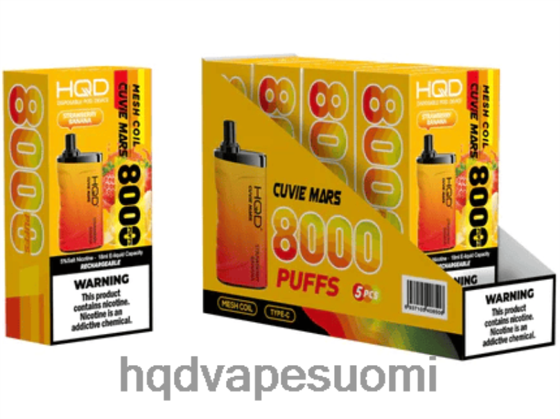 HQD CUVIE MARS kertakäyttöinen mansikka banaani JLT48255 | HQD VAPE SALE
