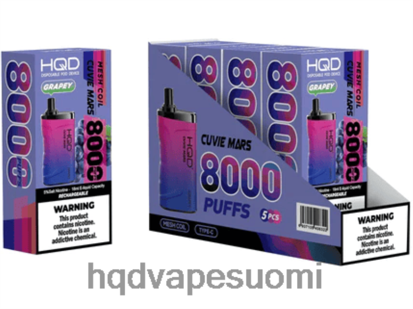 HQD CUVIE MARS kertakäyttöinen rypäleinen JLT48170 | HQD VAPE PRICE
