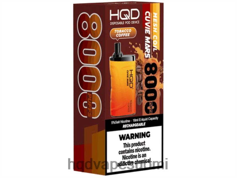 HQD CUVIE MARS kertakäyttöinen tupakka kahvia JLT48264 | HQD VAPE ESPOO