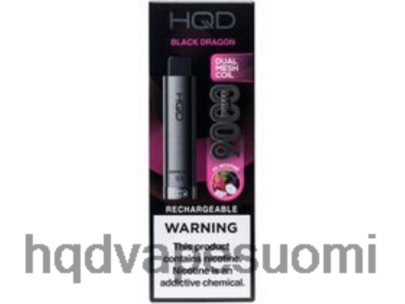 HQD CUVIE PLUS 2.0 kertakäyttöinen Musta Lohikäärme JLT48269 | BUY HQD VAPE ONLINE