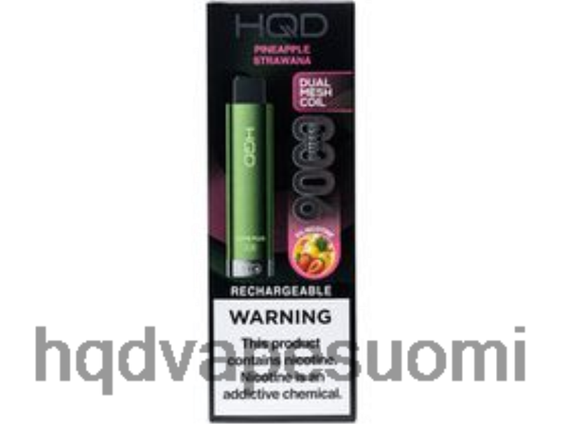 HQD CUVIE PLUS 2.0 kertakäyttöinen ananas strawnana JLT48235 | HQD VAPE SALE