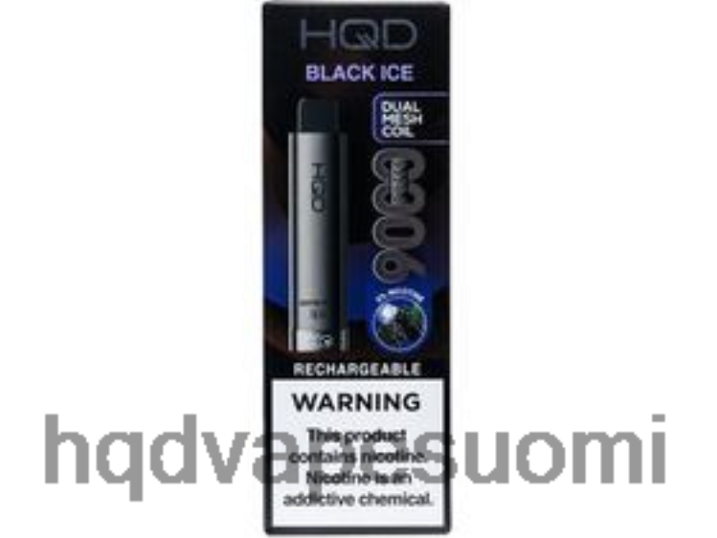 HQD CUVIE PLUS 2.0 kertakäyttöinen musta jää JLT48270 | HQD VAPE PRICE