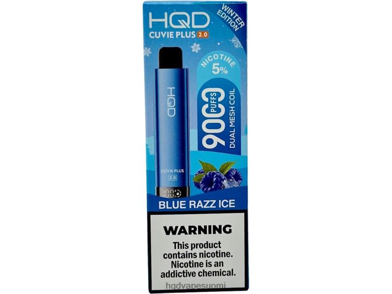 HQD CUVIE PLUS 2.0 (talvipainos) sininen razz-jää JLT48138 | HQD VAPE ONLINE SHOP
