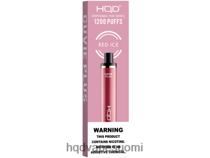 HQD CUVIE PLUS kertakäyttöinen punaista jäätä JLT48246 | HQD VAPE FOR SALE