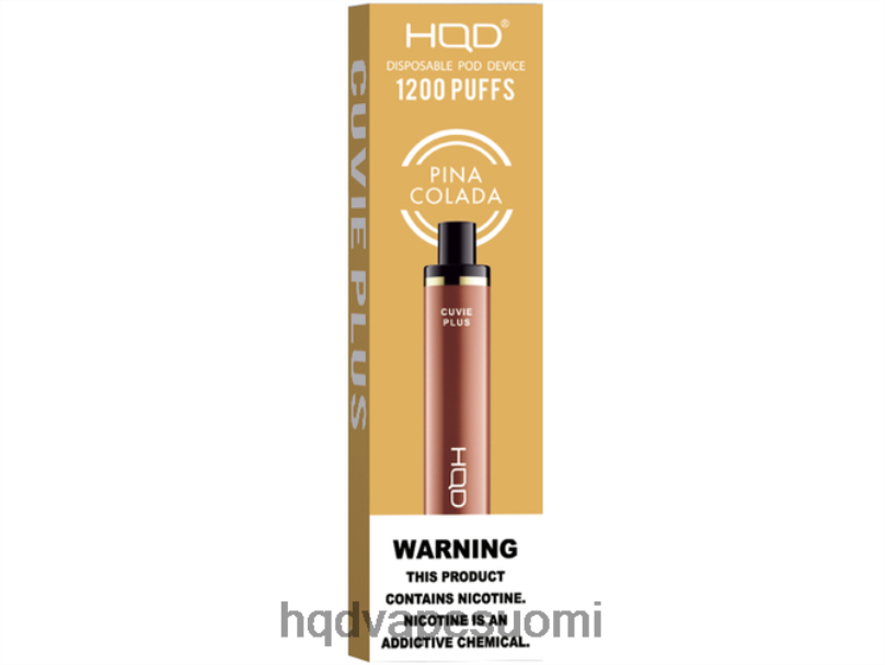 HQD CUVIE PLUS kertakäyttöinen vape Pina Colada JLT48232 | HQD FINLAND