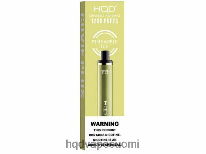 HQD CUVIE PLUS kertakäyttöinen vape ananas jäätä JLT48234 | HQD VAPE ESPOO