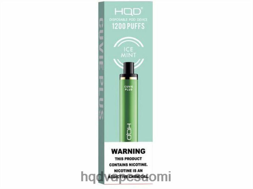 HQD CUVIE PLUS kertakäyttöinen vape jää minttu JLT48202 | HQD FINLAND