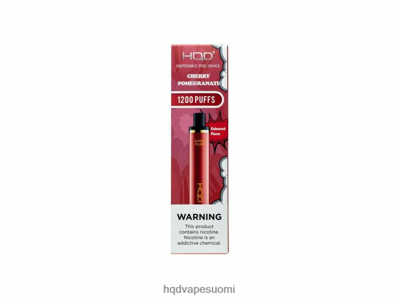 HQD CUVIE PLUS kertakäyttöinen vape kirsikka granaattiomena JLT48152 | HQD FINLAND