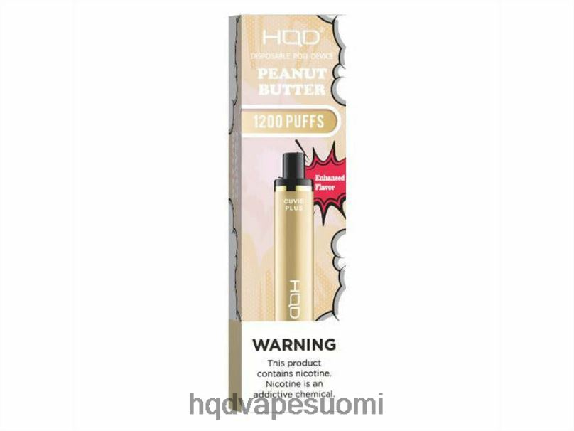 HQD CUVIE PLUS kertakäyttöinen vape maapähkinävoi JLT48231 | HQD VAPE SUOMI