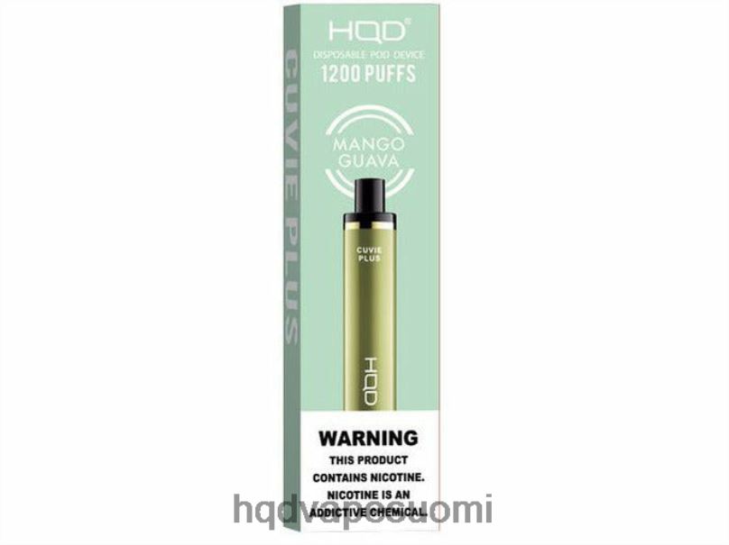 HQD CUVIE PLUS kertakäyttöinen vape mango guava JLT48214 | HQD VAPE ESPOO