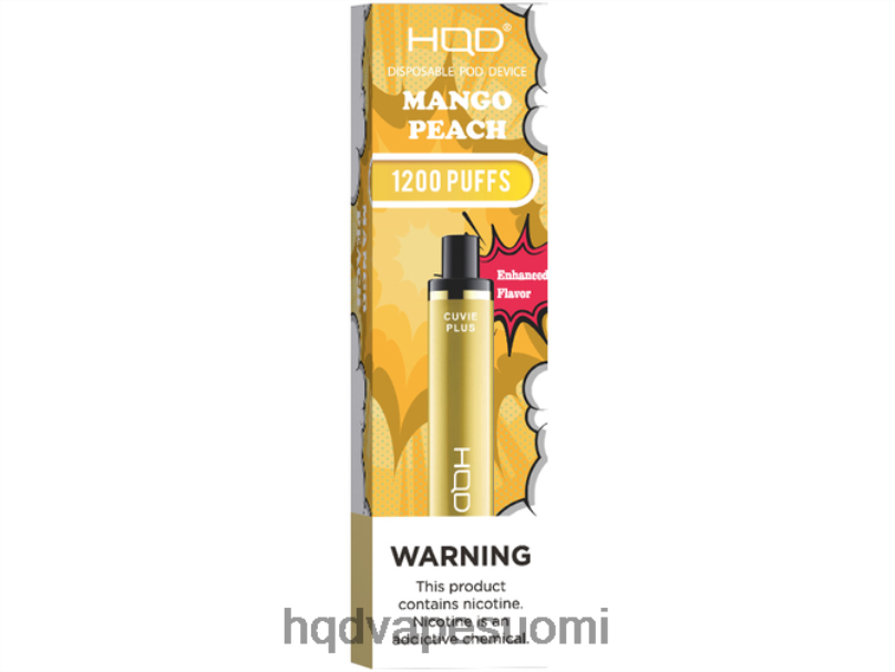 HQD CUVIE PLUS kertakäyttöinen vape mango persikka JLT48217 | HQD VAPE FACTORY