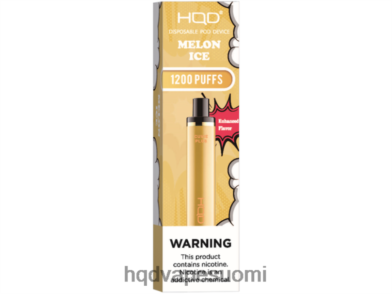 HQD CUVIE PLUS kertakäyttöinen vape meloni jäätä JLT48219 | BUY HQD VAPE ONLINE
