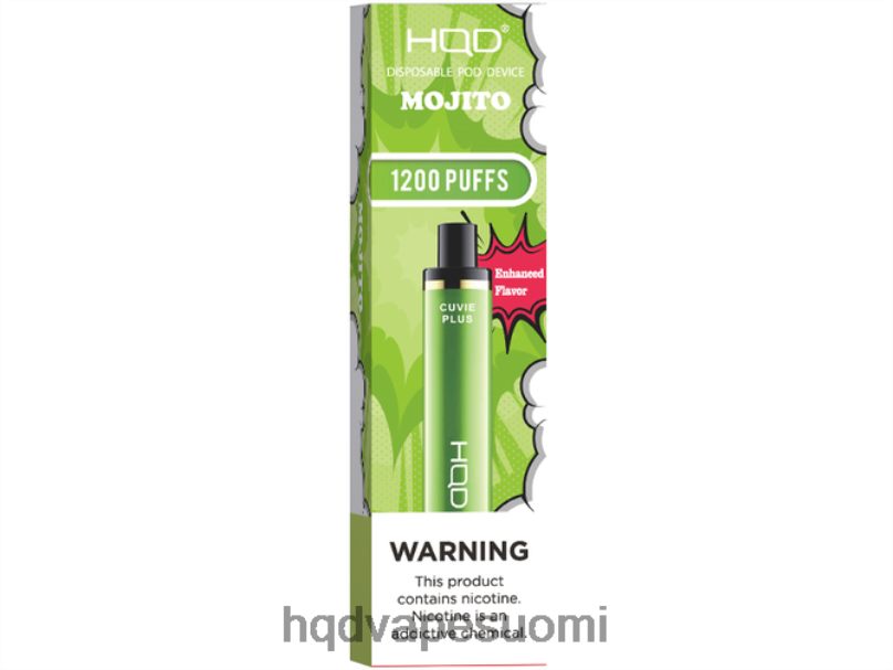 HQD CUVIE PLUS kertakäyttöinen vape mojito JLT48223 | HQD TECH HELSINKI