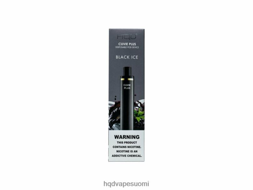 HQD CUVIE PLUS kertakäyttöinen vape musta jää JLT48136 | HQD VAPE FOR SALE