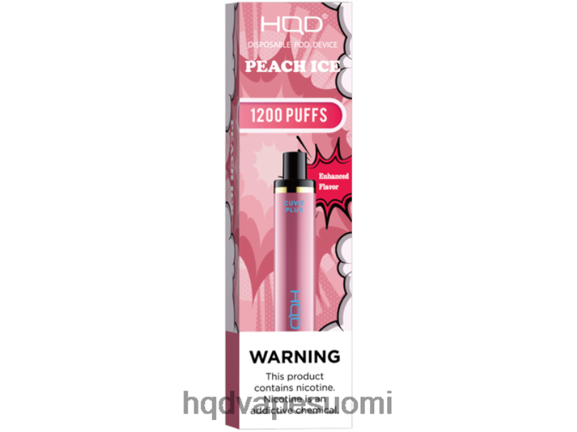 HQD CUVIE PLUS kertakäyttöinen vape persikkajäätä JLT48230 | HQD VAPE PRICE