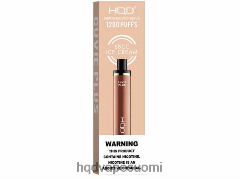 HQD CUVIE PLUS kertakäyttöinen vape sbcc jäätelö JLT48248 | HQD VAPE ONLINE SHOP