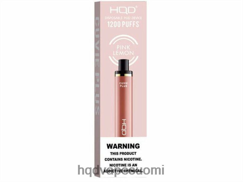HQD CUVIE PLUS kertakäyttöinen vape vaaleanpunainen sitruuna JLT48237 | HQD VAPE FACTORY