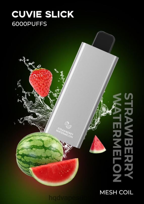 HQD CUVIE SLICK 6000 hengitystä liukas mansikkavesimeloni JLT4837 | HQD VAPE FACTORY