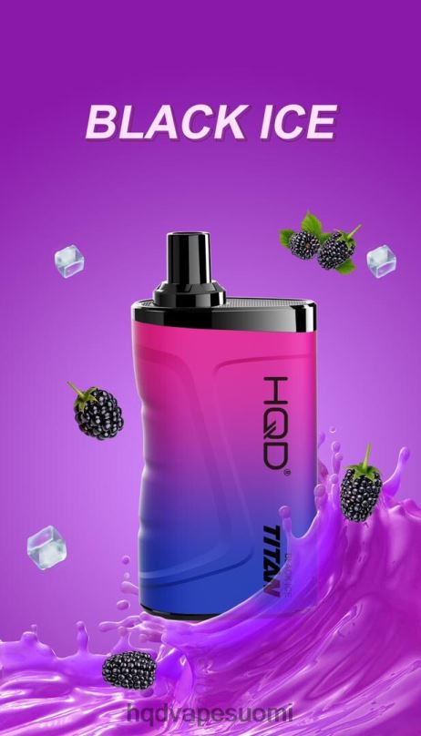 HQD TITAN 7000 suihketta musta jää JLT4814 | HQD VAPE ESPOO