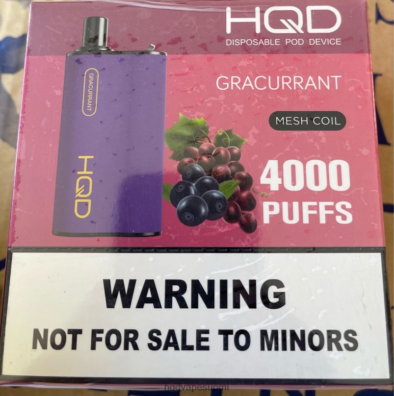 HQD BOX 4000 suihketta gracurrant JLT4898 | HQD VAPE ONLINE SHOP