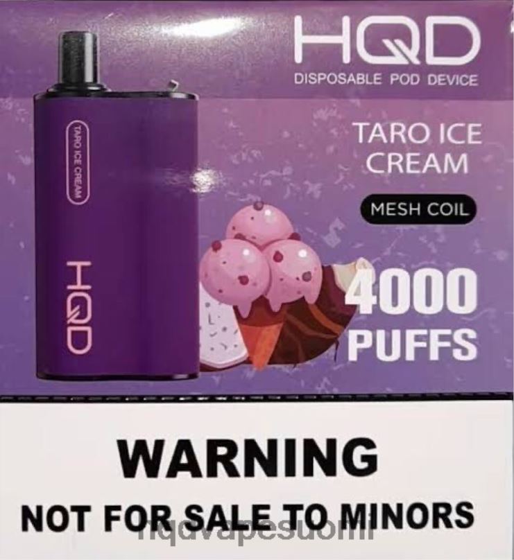 HQD BOX 4000 suihketta taro jäätelöä JLT4871 | HQD VAPE SUOMI